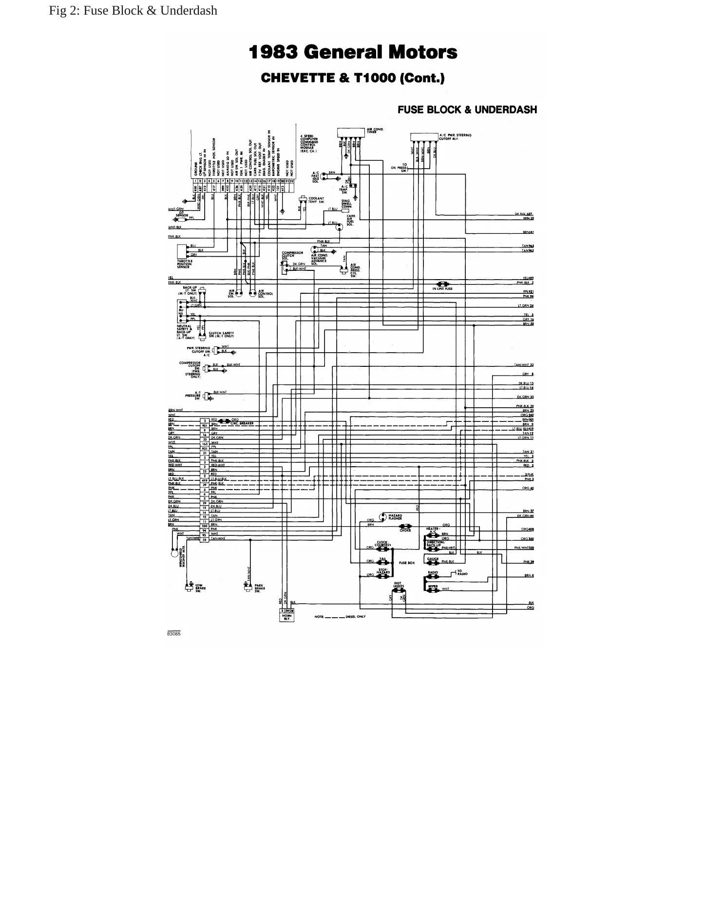 1983 Chevrolet Chevette Service and Repair Manual preview page 7