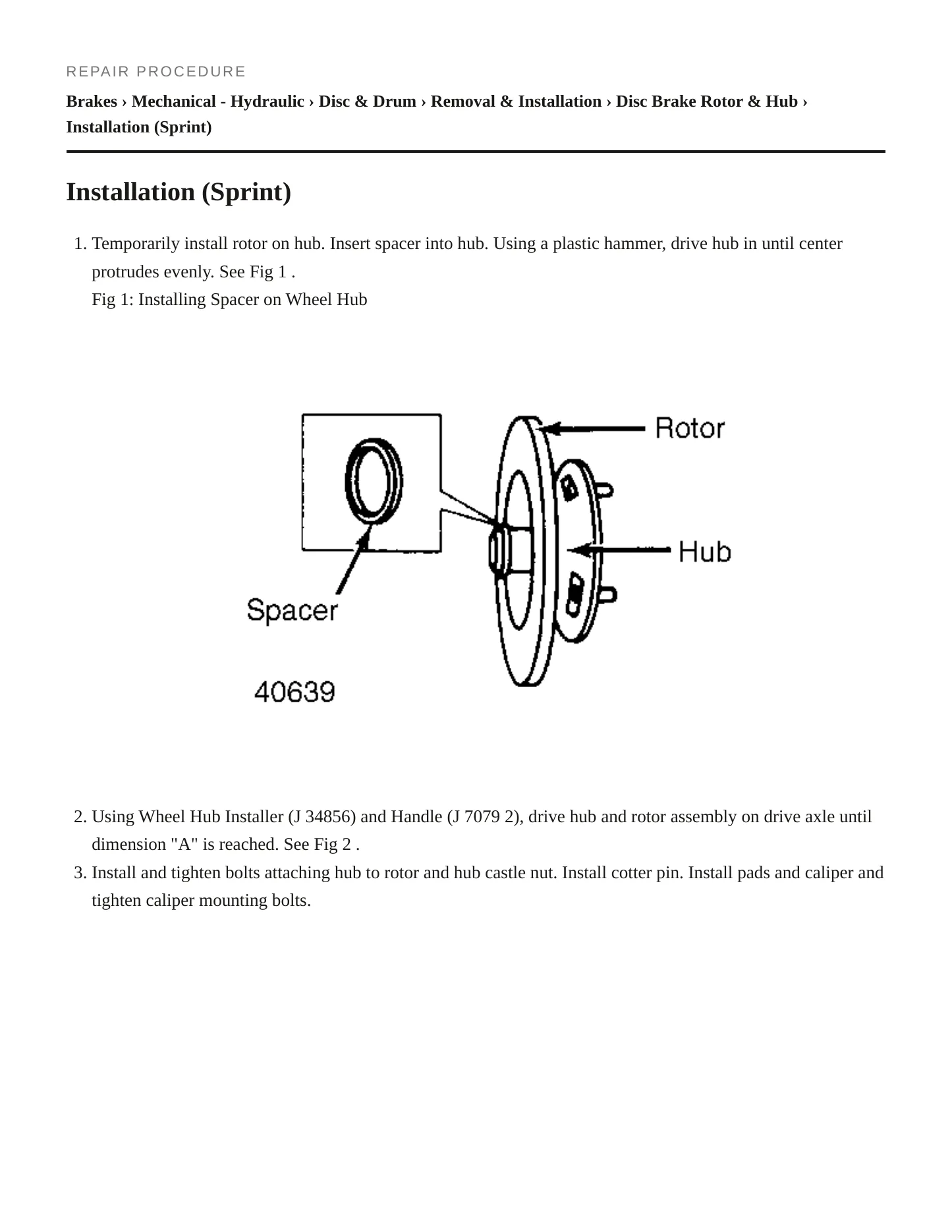 1986 Chevrolet Spectrum Service and Repair Manual preview page 3