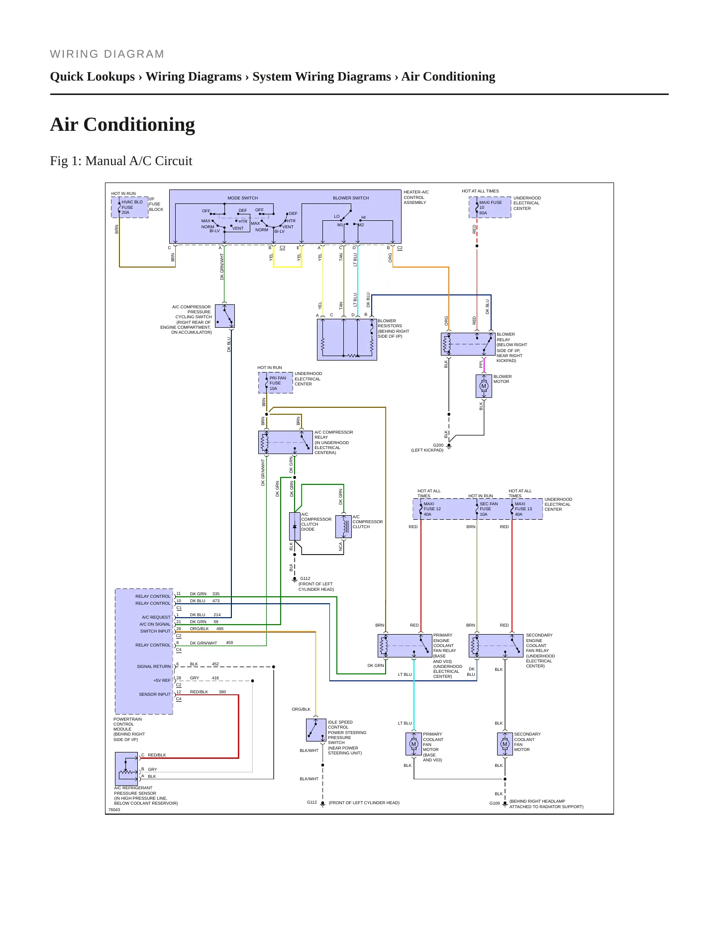 1996 Chevrolet Impala service manual page 6