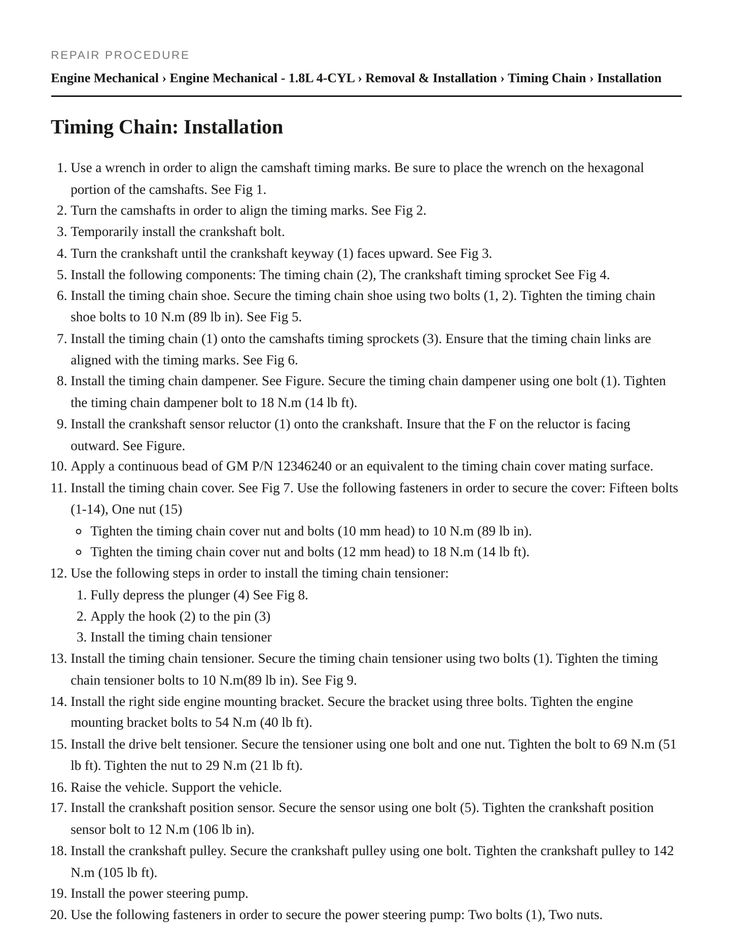 1998 Chevrolet Prizm Service and Repair Manual preview page 4