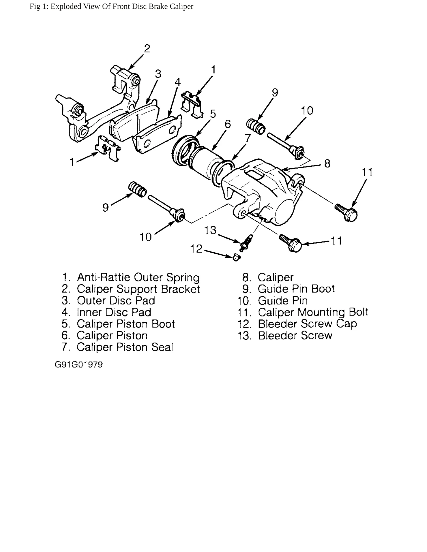 2001 Chevrolet Tracker Service and Repair Manual preview page 5