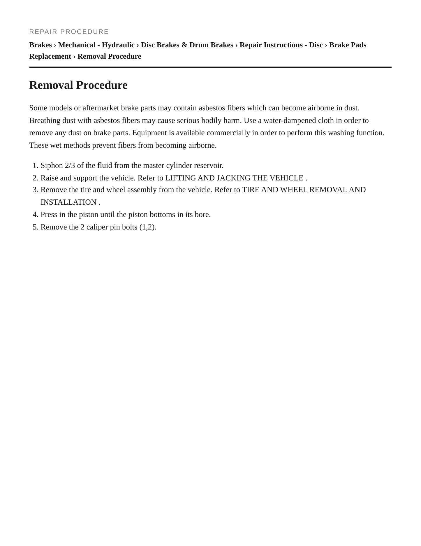 2002 Chevrolet Prizm Service and Repair Manual preview page 4