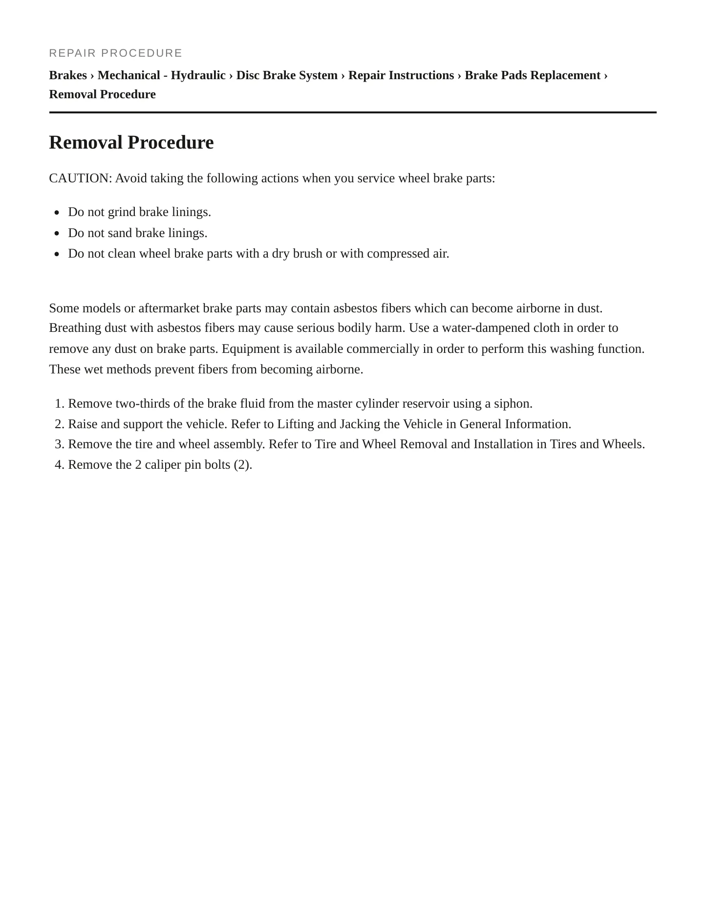 2004 Chevrolet Tracker Service and Repair Manual preview page 3