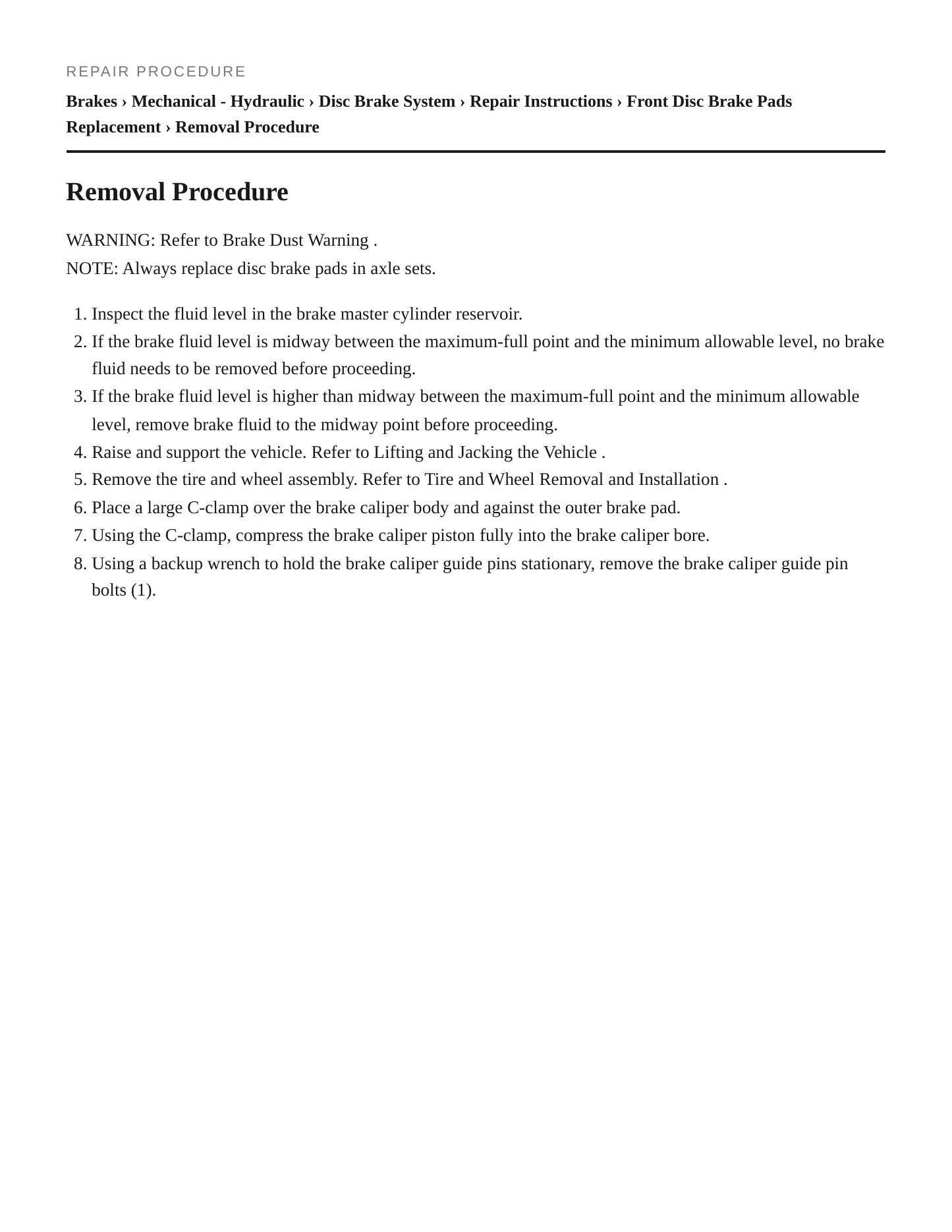 2015 Chevrolet Impala service manual page 5