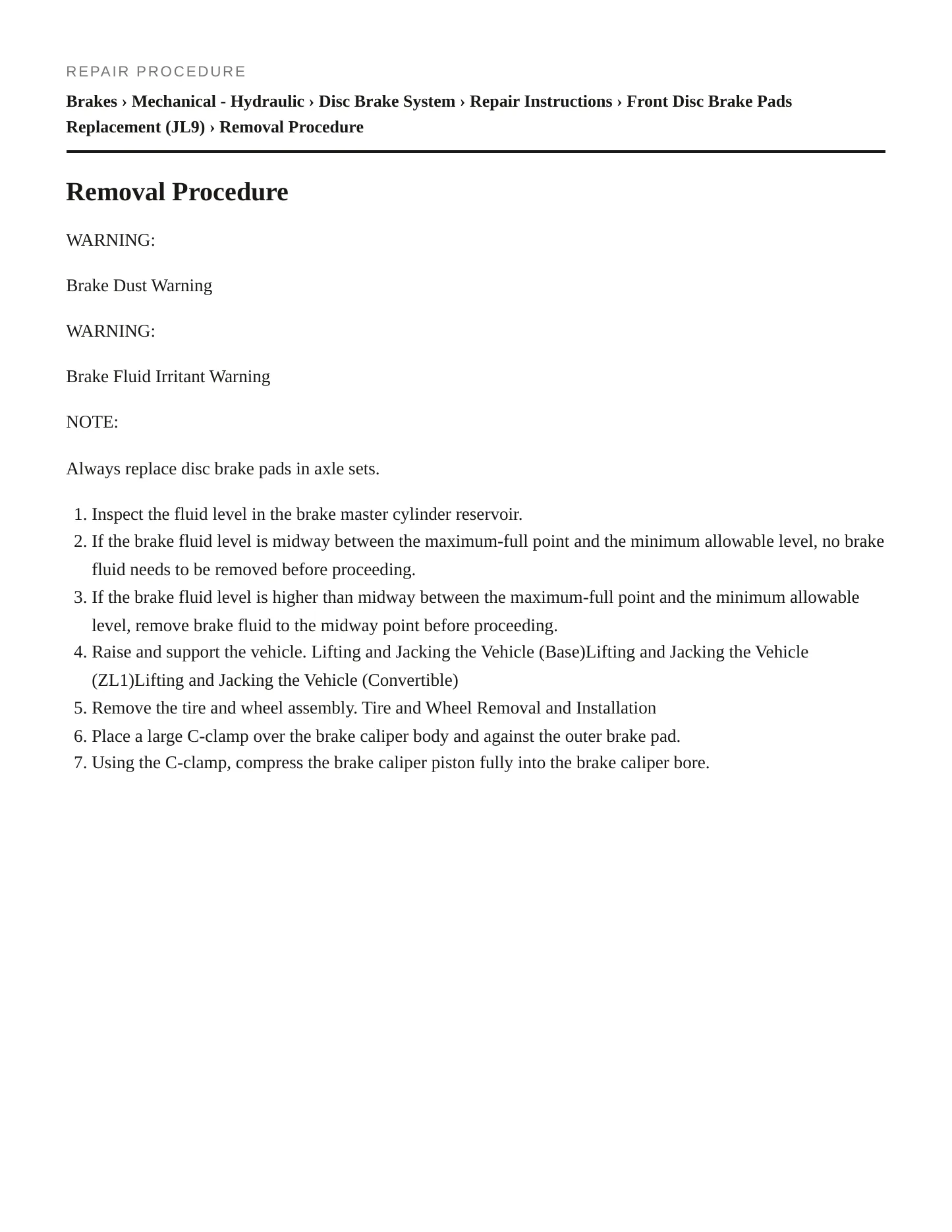 2018 Chevrolet Camaro Service and Repair Manual preview page 6