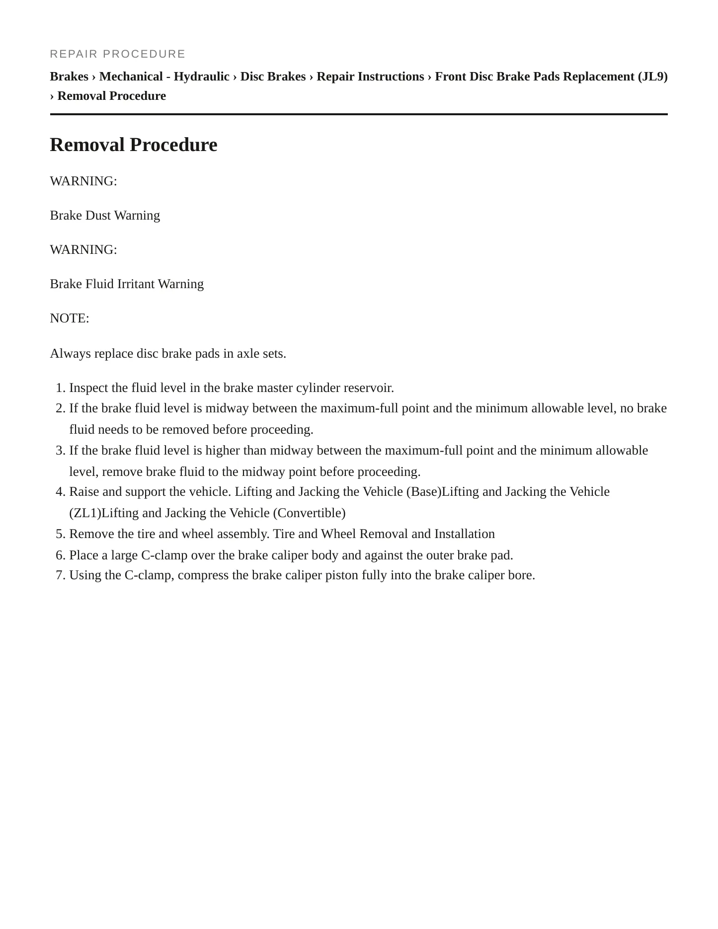 2019 Chevrolet Camaro Service and Repair Manual preview page 6