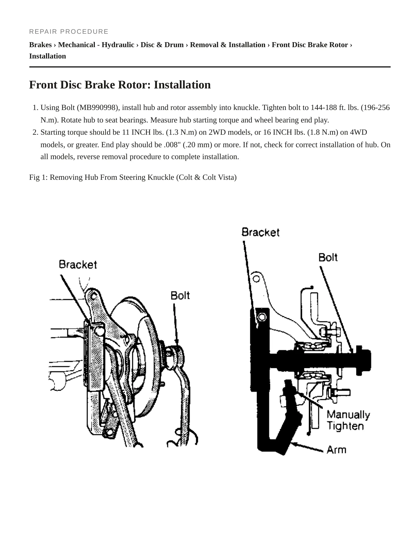1989 Chrysler Conquest service manual page 3