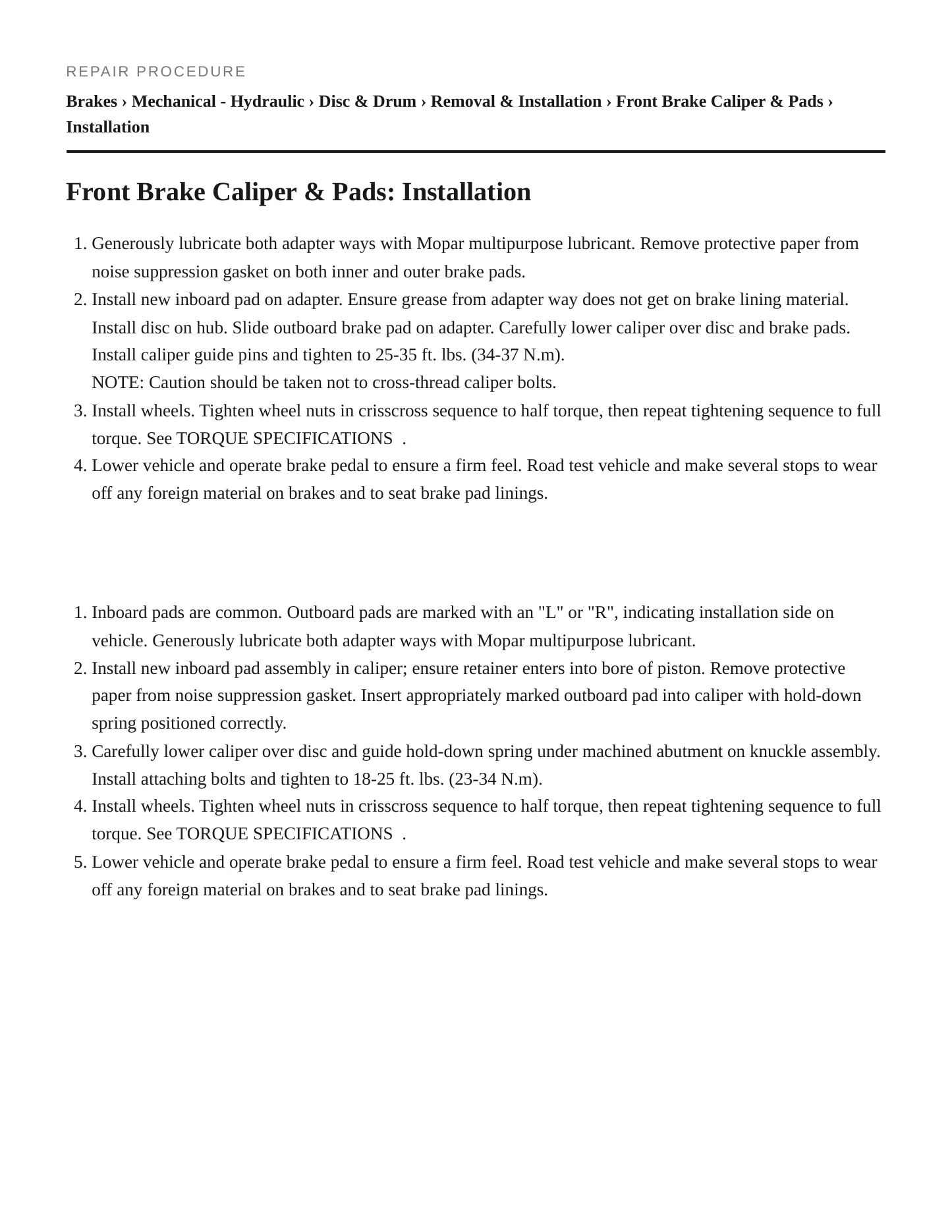 1993 Chrysler Imperial service manual page 3
