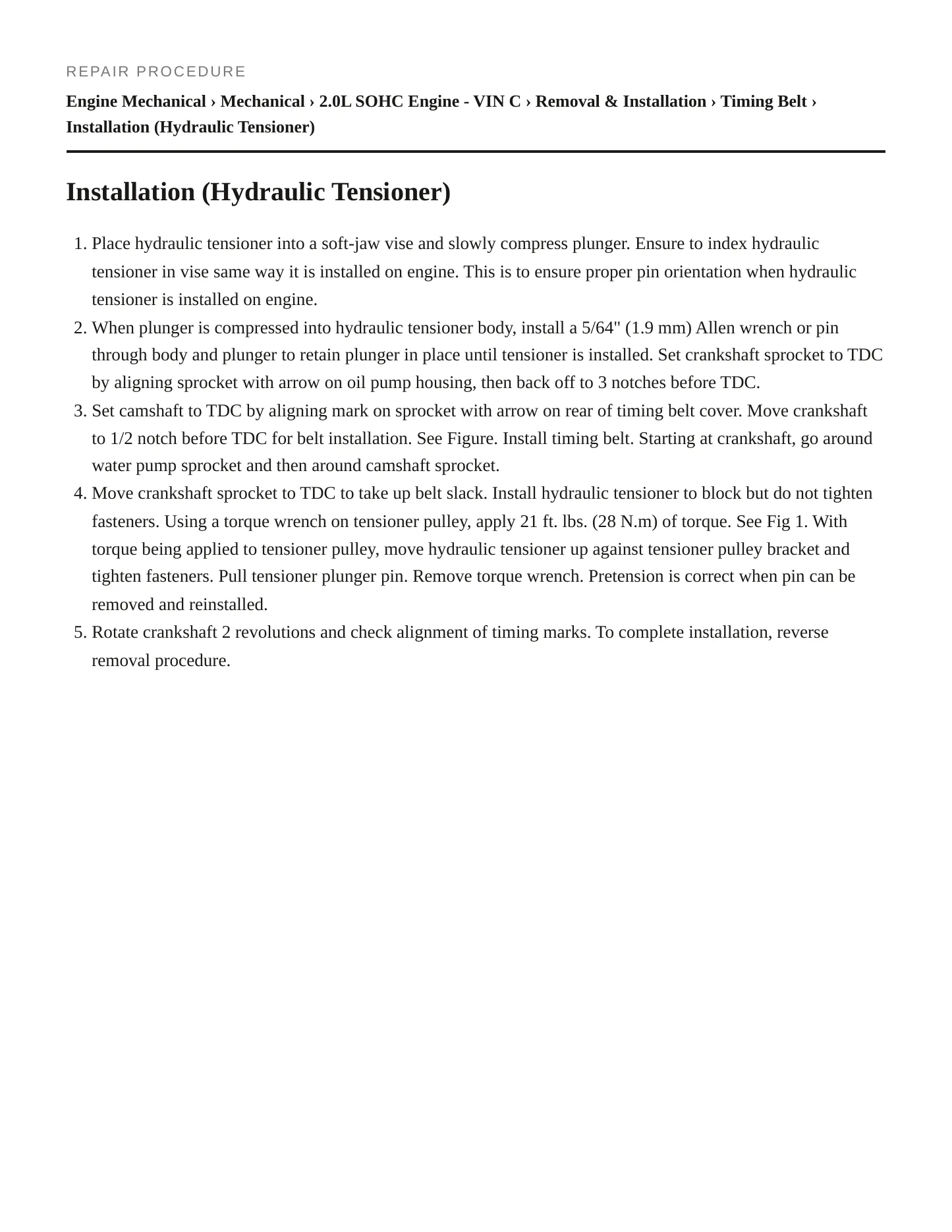 1998 Chrysler Cirrus service manual page 5