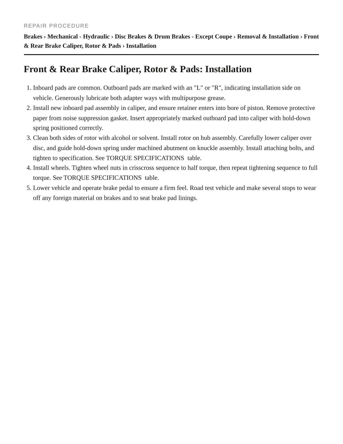 1999 Chrysler Cirrus service manual page 5
