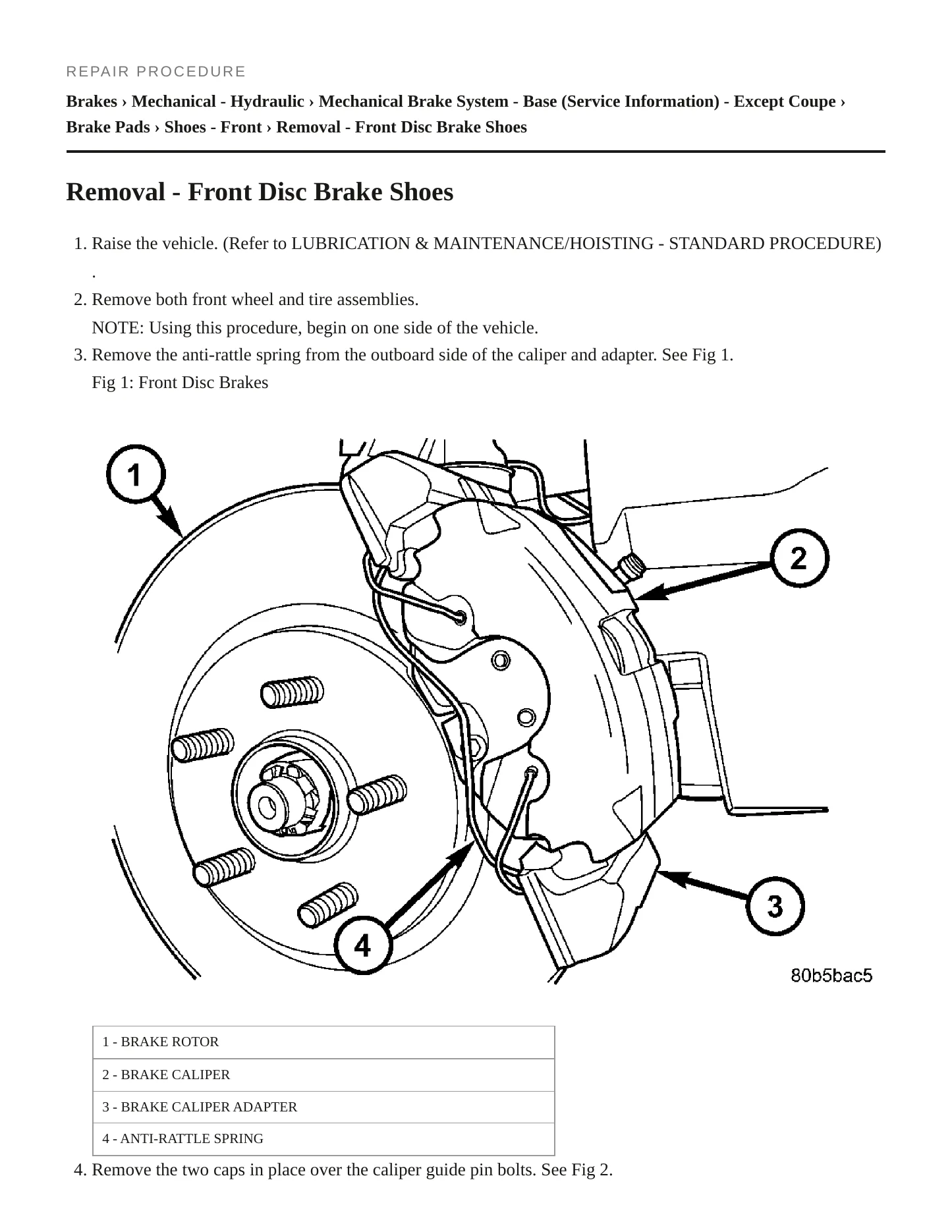 2005 Chrysler Sebring Service and Repair Manual preview page 5