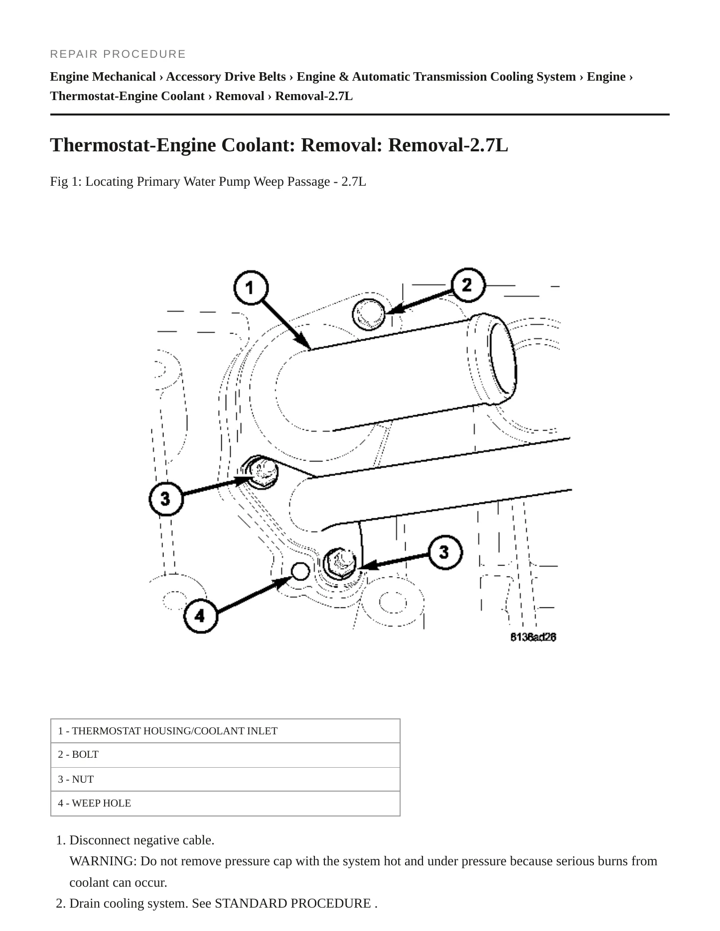 2007 Chrysler Sebring Service and Repair Manual preview page 5