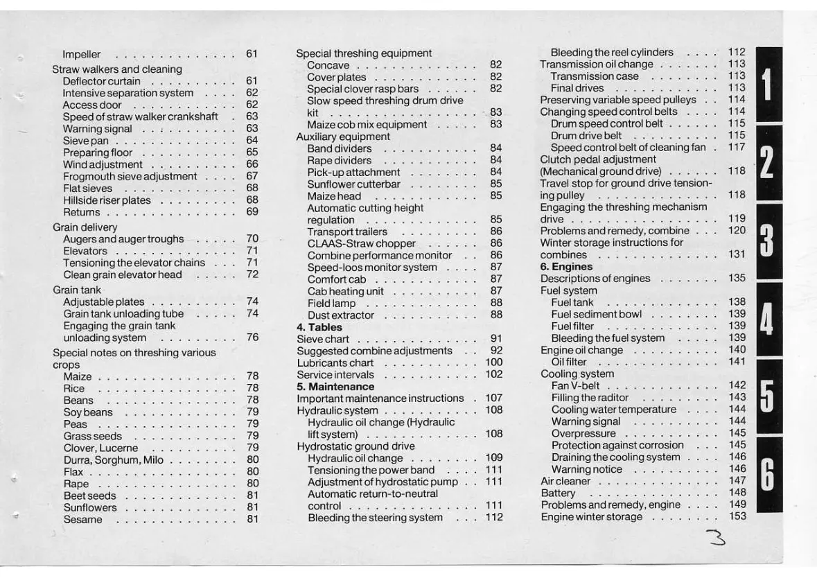 Claas 80 85 Combine Service & Repair Manual preview page 5