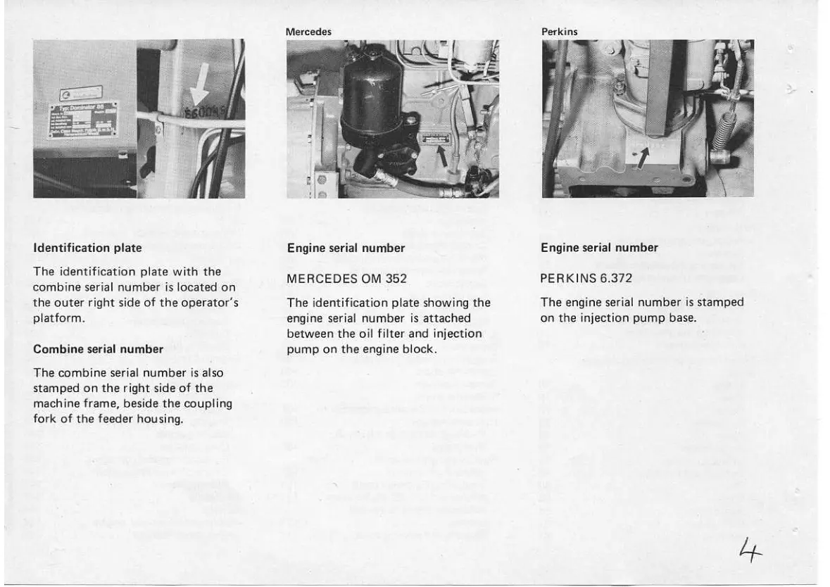 Claas 80 85 Combine Service & Repair Manual preview page 6