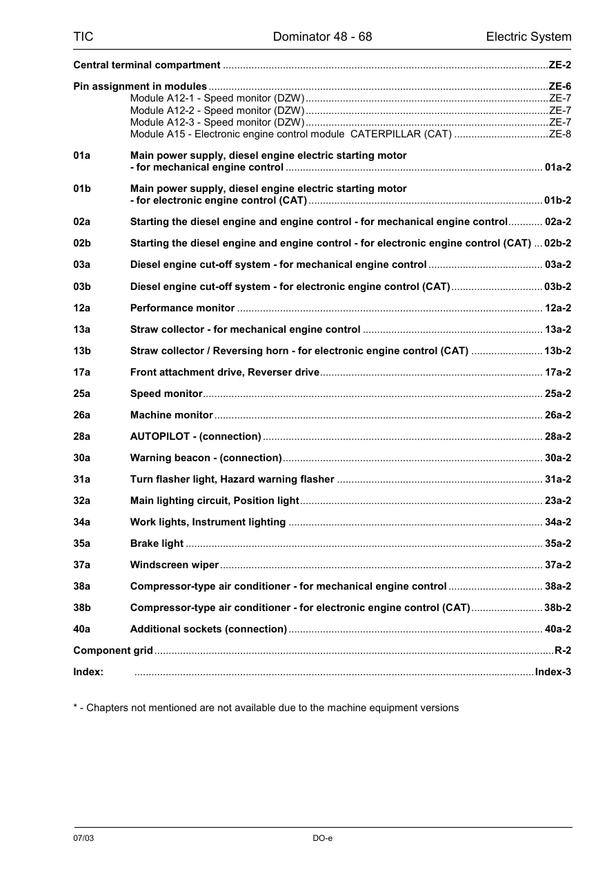 Claas Class Dominator DO48 DO68 Combine Service & Repair Manual preview page 5