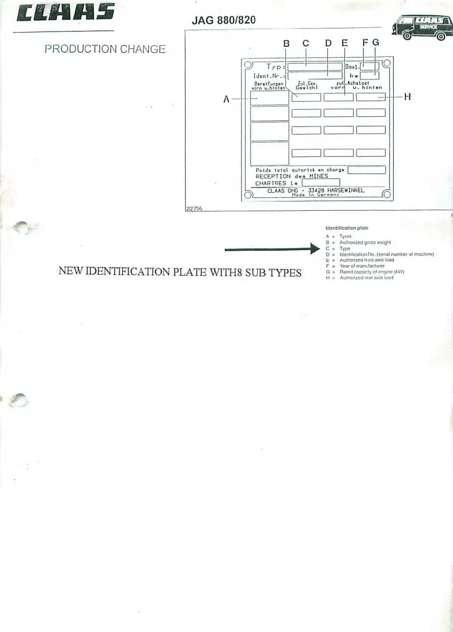 Claas Jaguar 880 860 840 820 Machine Service & Repair Manual preview page 2