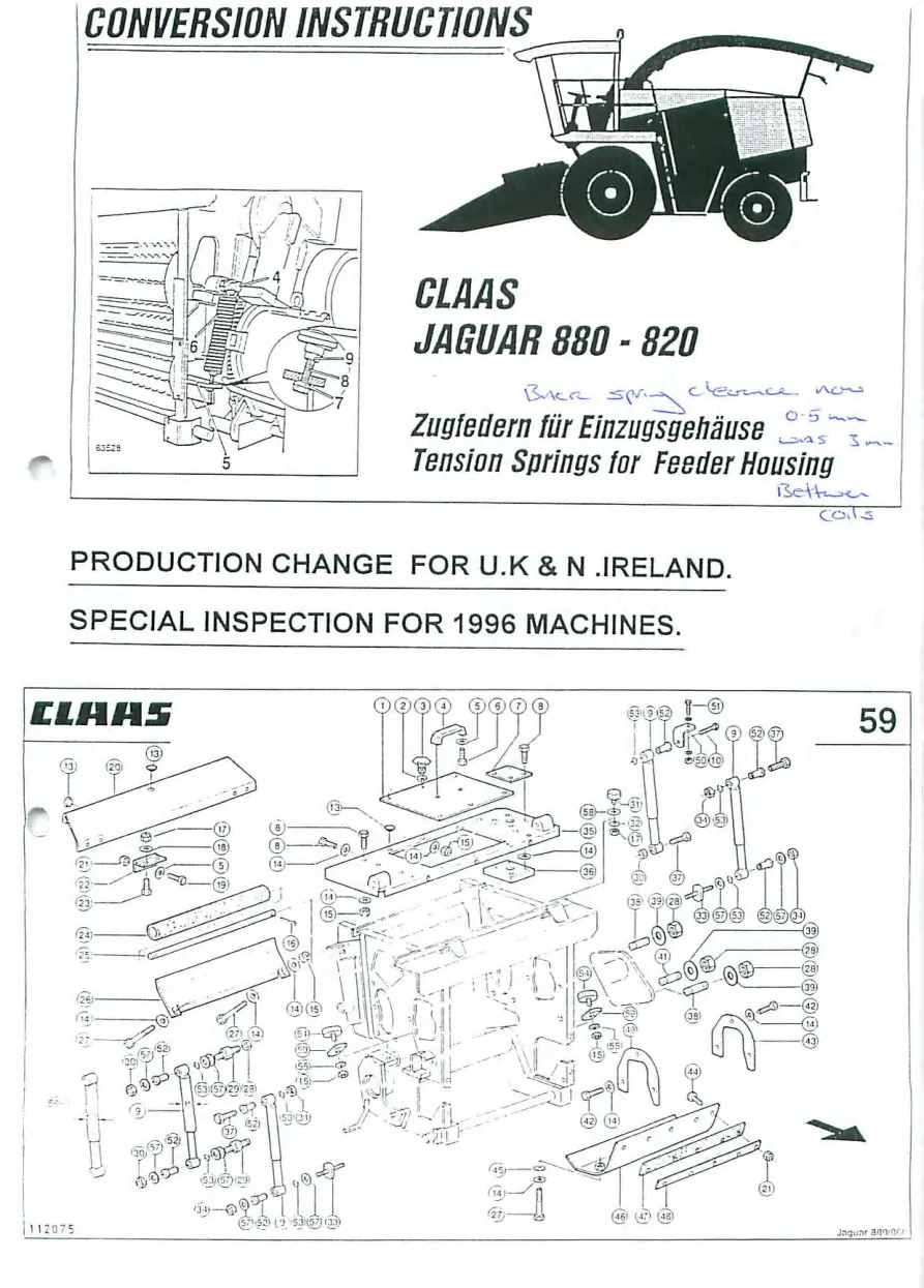 Claas Jaguar 880 860 840 820 Machine Service & Repair Manual preview page 5