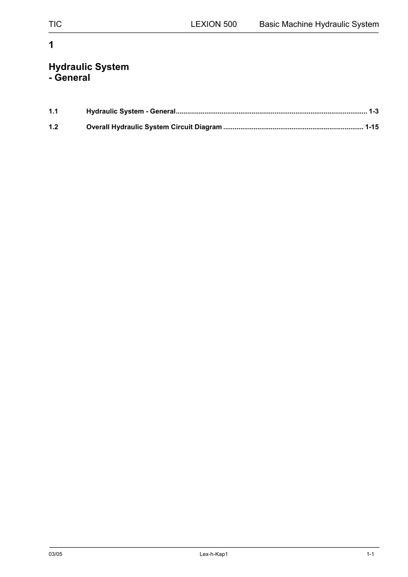 Claas Lexion 500 series Combine Technical Manual preview page 5