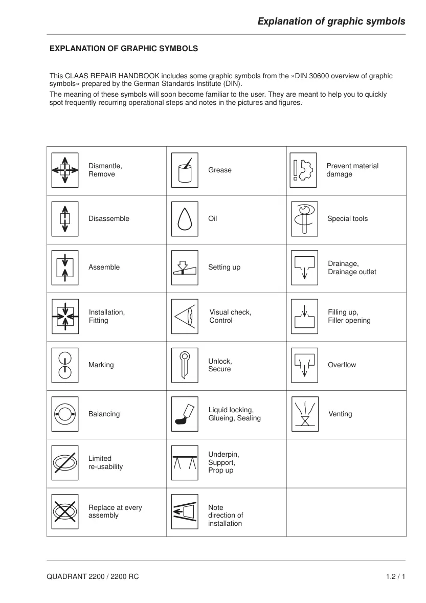 Claas Quadrant Square Baler Service & Repair Manual preview page 3