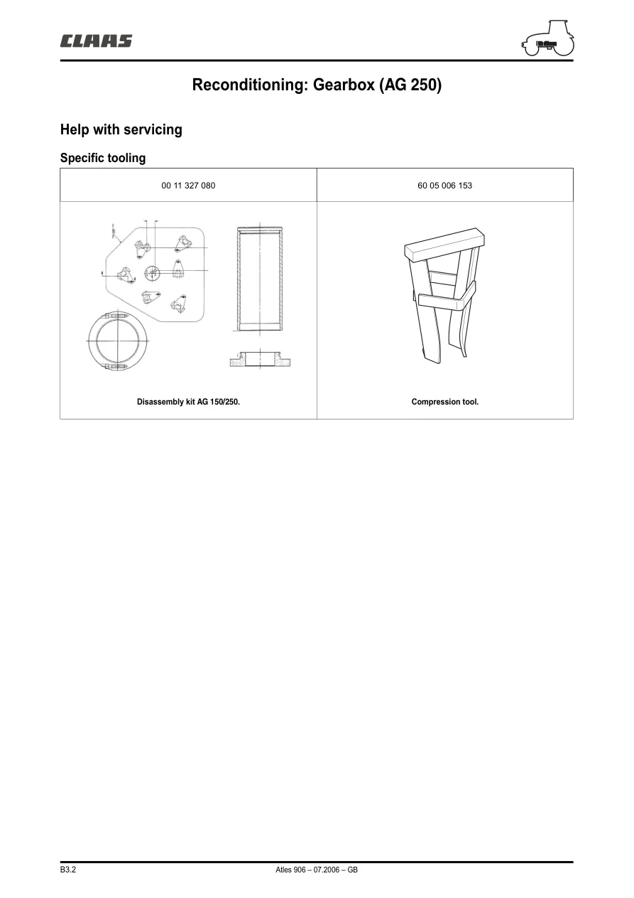 Claas Renault Atles 926 936 Tractor Service & Repair Manual preview page 2