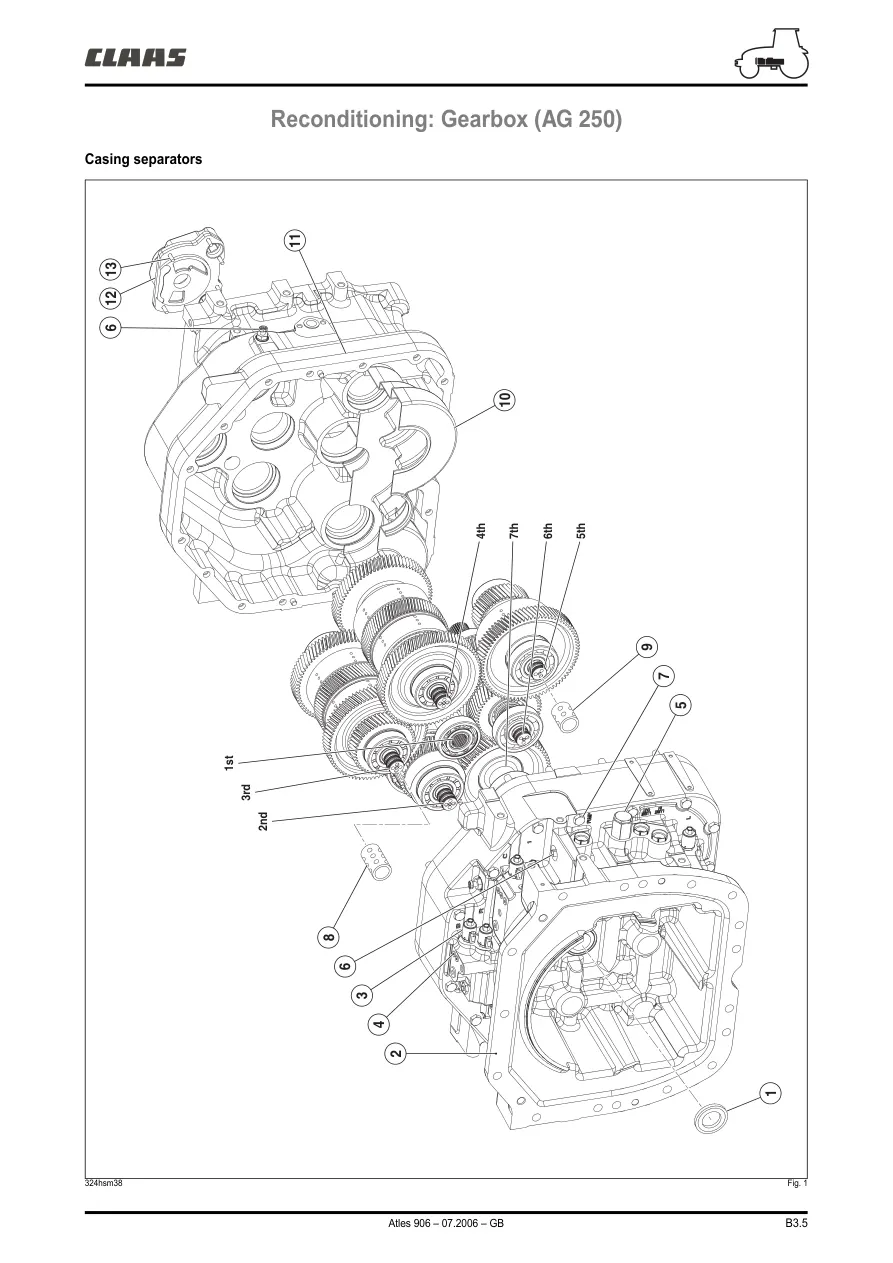 Claas Renault Atles 926 936 Tractor Service & Repair Manual preview page 5