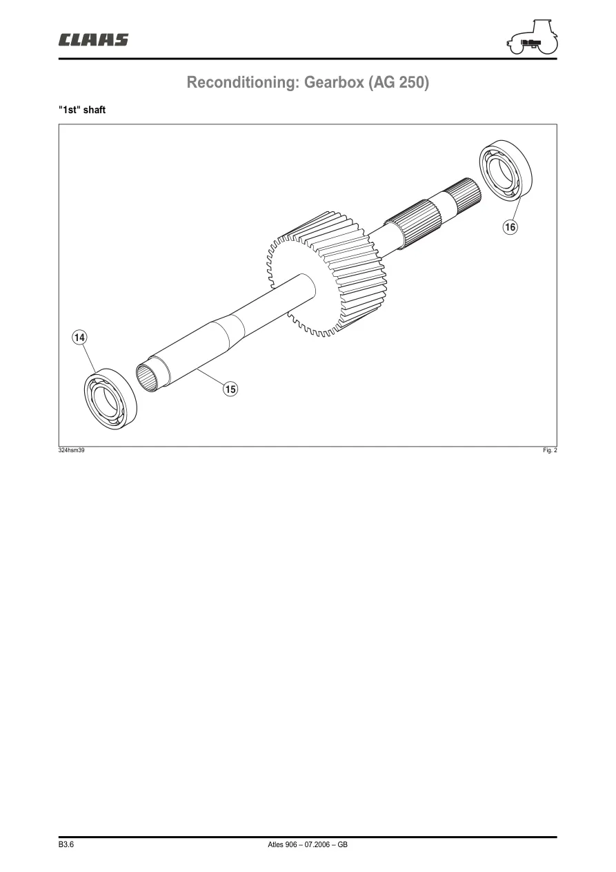 Claas Renault Atles 926 936 Tractor Service & Repair Manual preview page 6