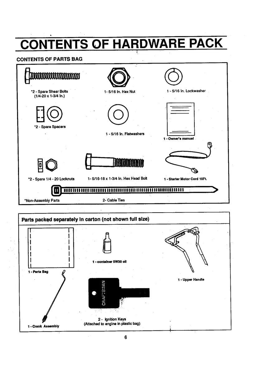 Craftsman 536.886621 Snowblower Machine Operator's Manual preview page 5