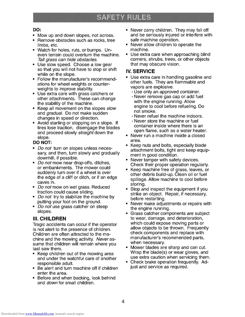 Craftsman Lawn Tractor 18.5HP 42" Mower Parts Manual preview page 4