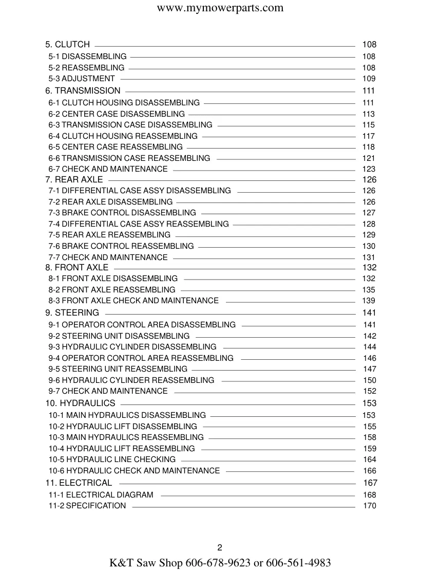 Cub Cadet 7360SS Tractor Service & Repair Manual preview page 3