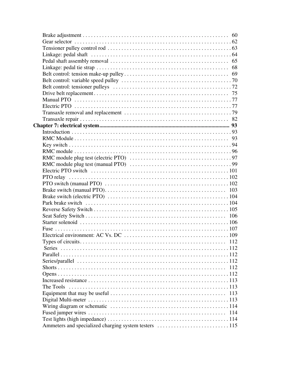 Cub Cadet 900 Series Riding Tractor Service & Repair Manual preview page 4