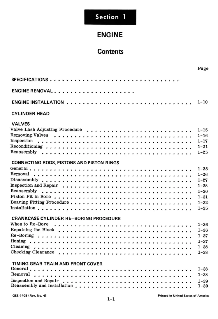 Cub Cadet International IH 154 184 185 Tractor Service & Repair Manual preview page 3