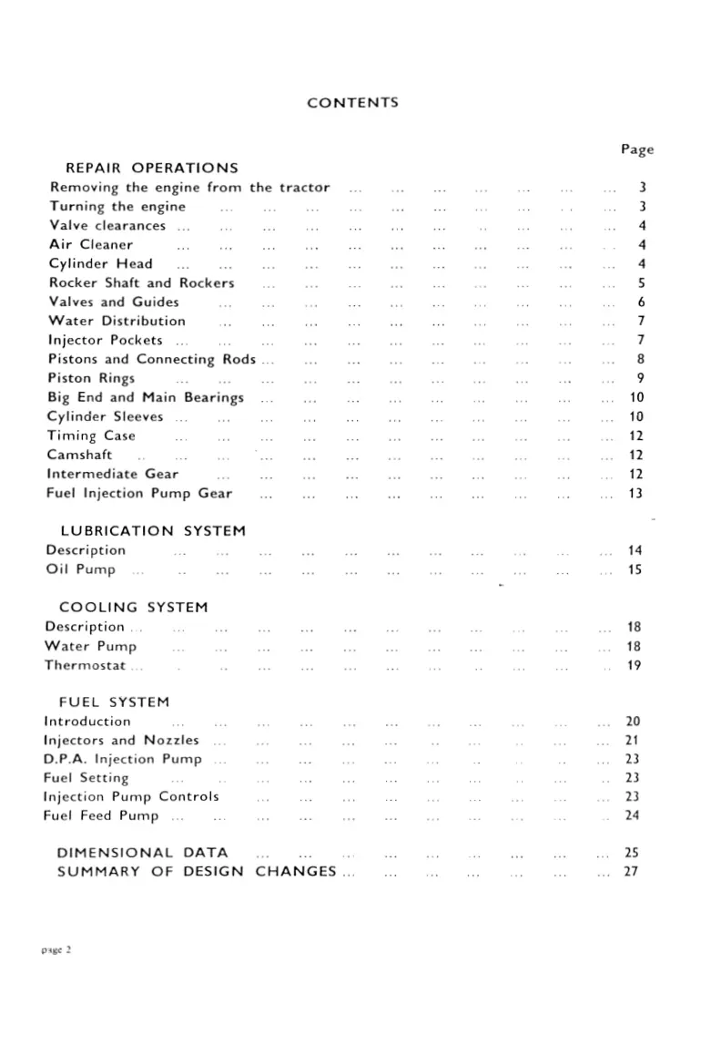 David Brown 850 880 950 990 Series Implematic Tractor Service & Repair Manual preview page 6