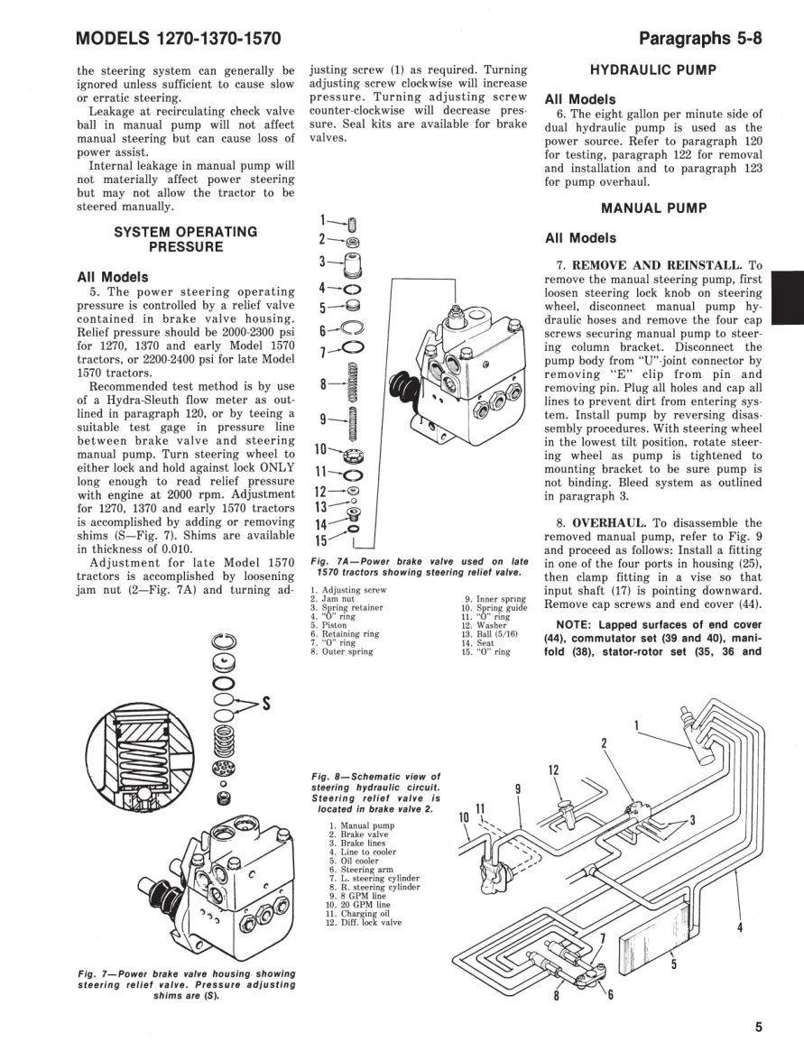 David Brown Case 1270 1370 1570 Tractor Service & Repair Manual preview page 5