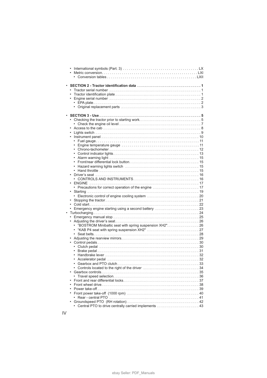 Deutz Fahr Agrokid 210 220 230 Tractor Operator's Manual preview page 4