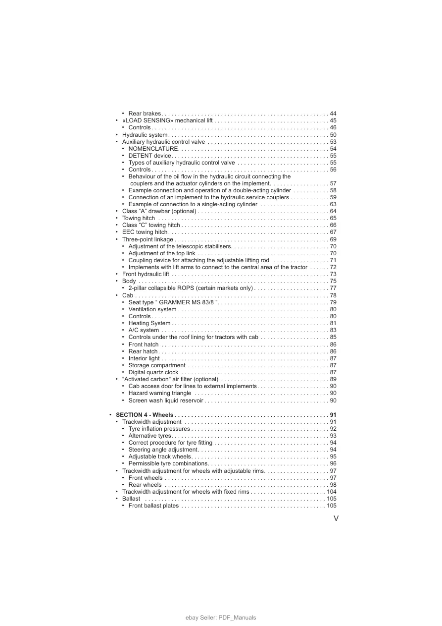 Deutz Fahr Agrokid 210 220 230 Tractor Operator's Manual preview page 5