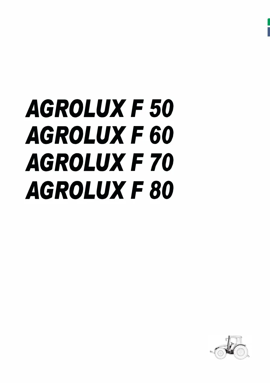 Deutz Fahr Agrolux F 50 60 70 80 Tractor Service & Repair Manual preview page 1