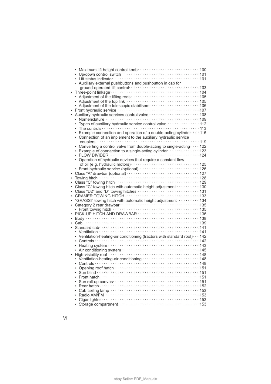 Deutz Fahr Agroplus 67 77 87 Tractor Operator's Manual preview page 6