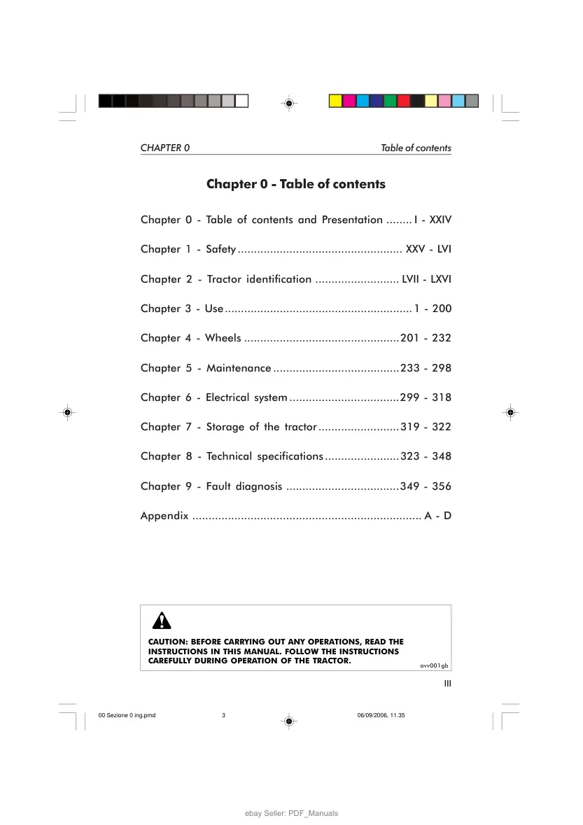 Deutz Fahr Agrotron 120 130 150 150.1 165. Tractor Operator's Manual preview page 5