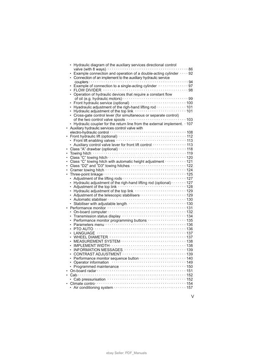 Deutz Fahr Agrotron 200 Tractor Operator's Manual preview page 5