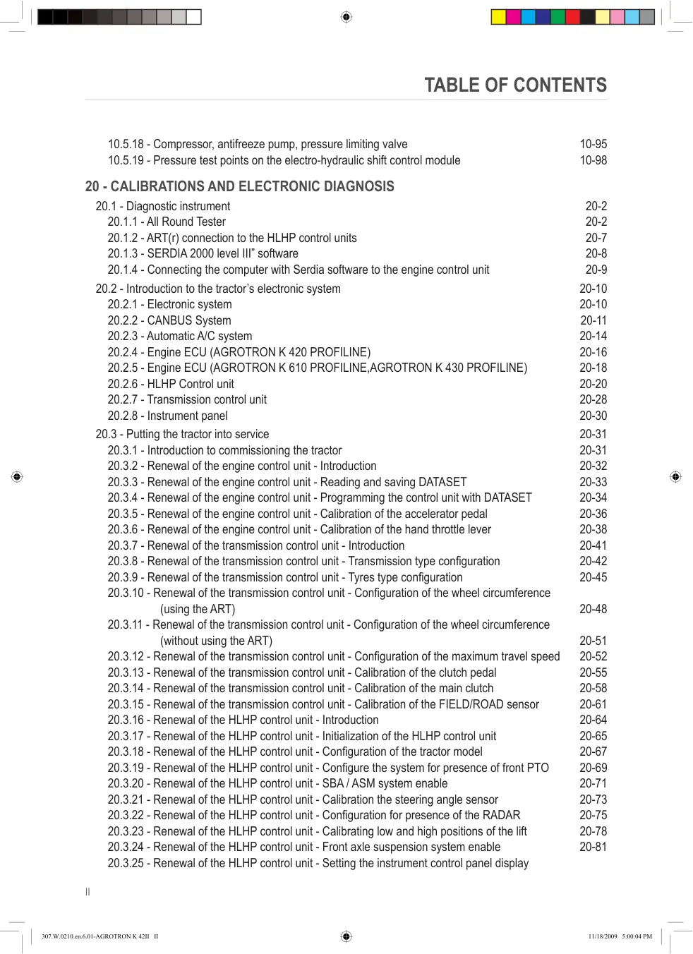 Deutz Fahr Agrotron K 420/610/430 Profiline Tractors Service & Repair Manual preview page 4