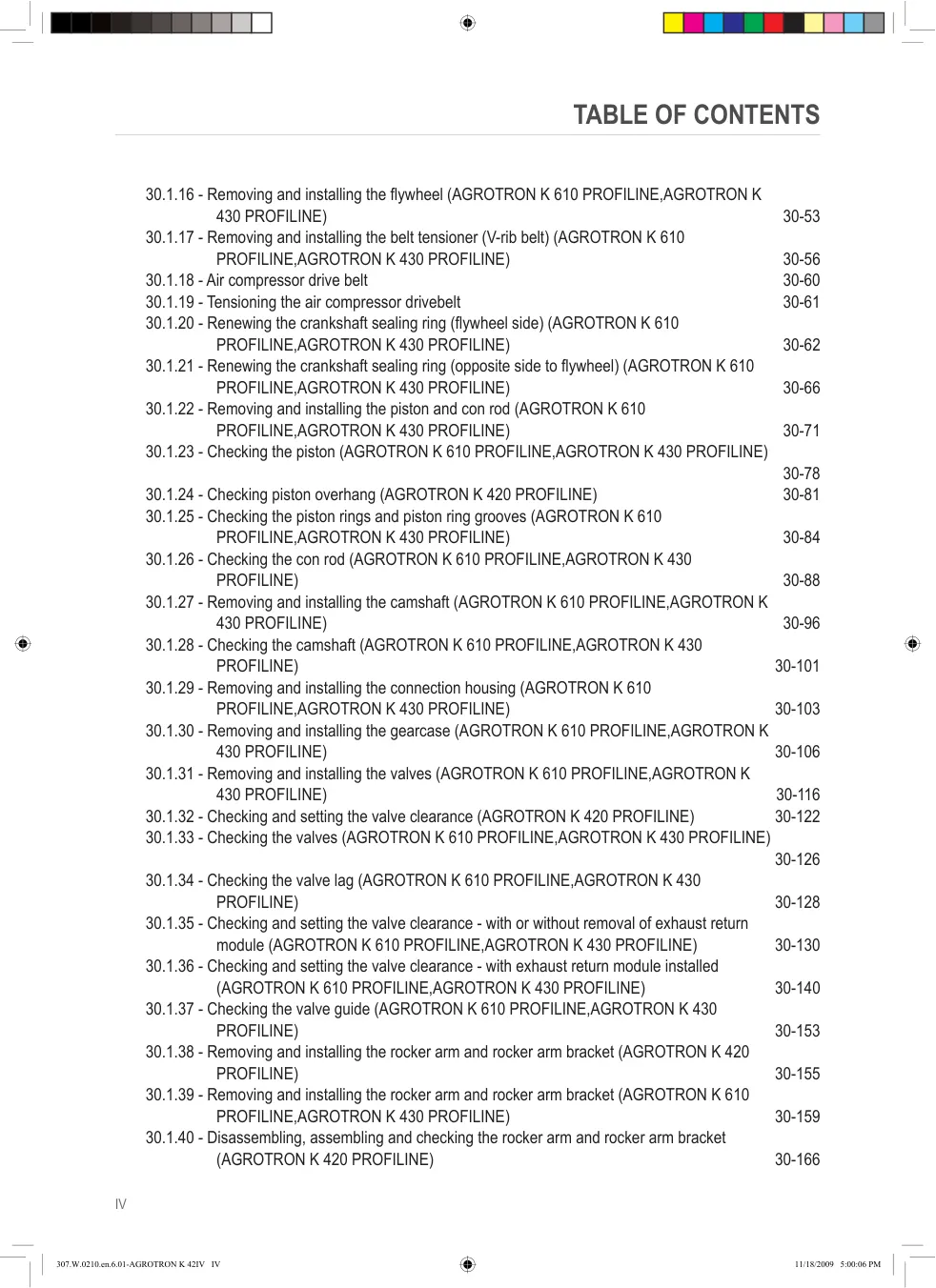 Deutz Fahr Agrotron K 420/610/430 Profiline Tractors Service & Repair Manual preview page 6