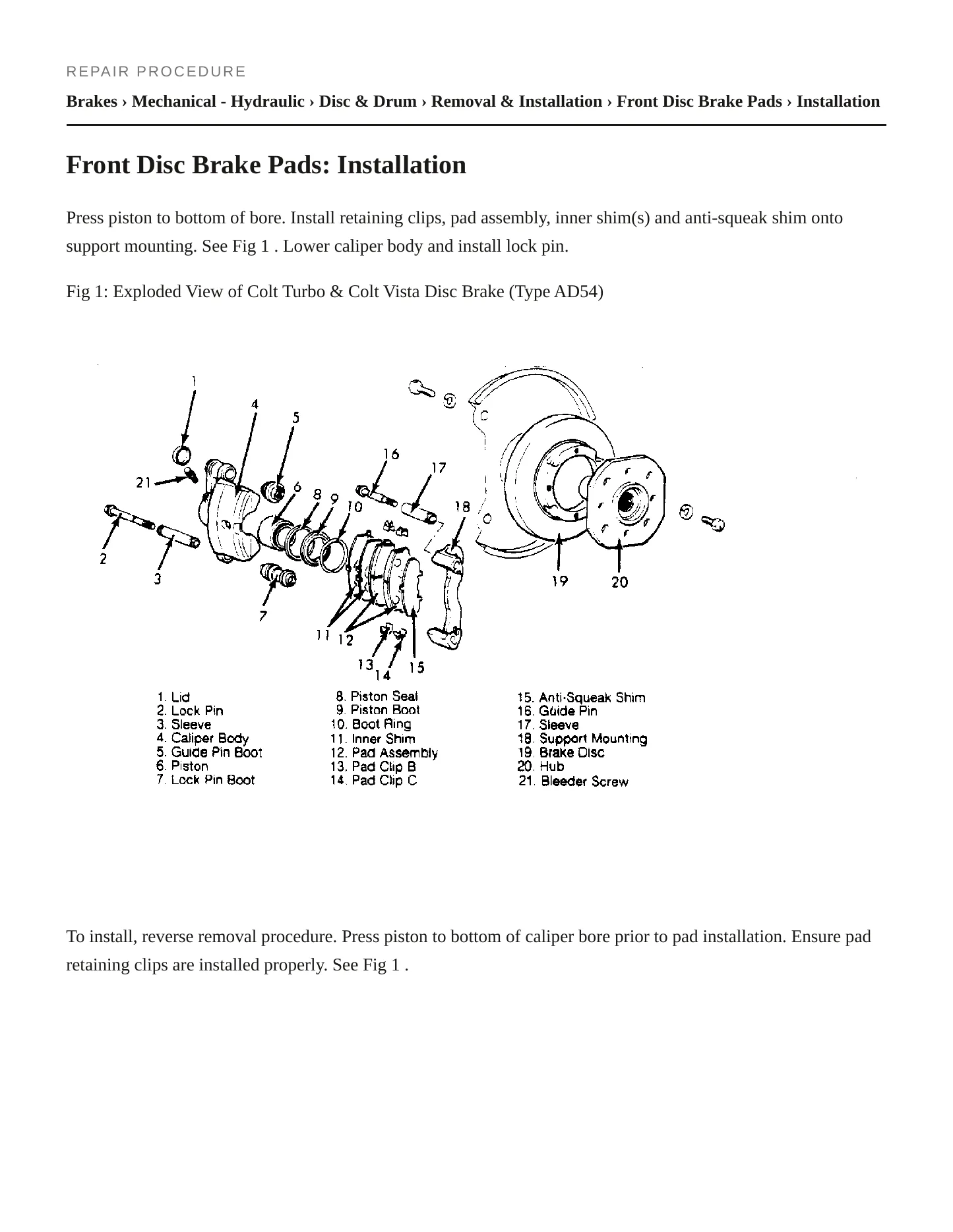 1985 Dodge Colt Service and Repair Manual preview page 3