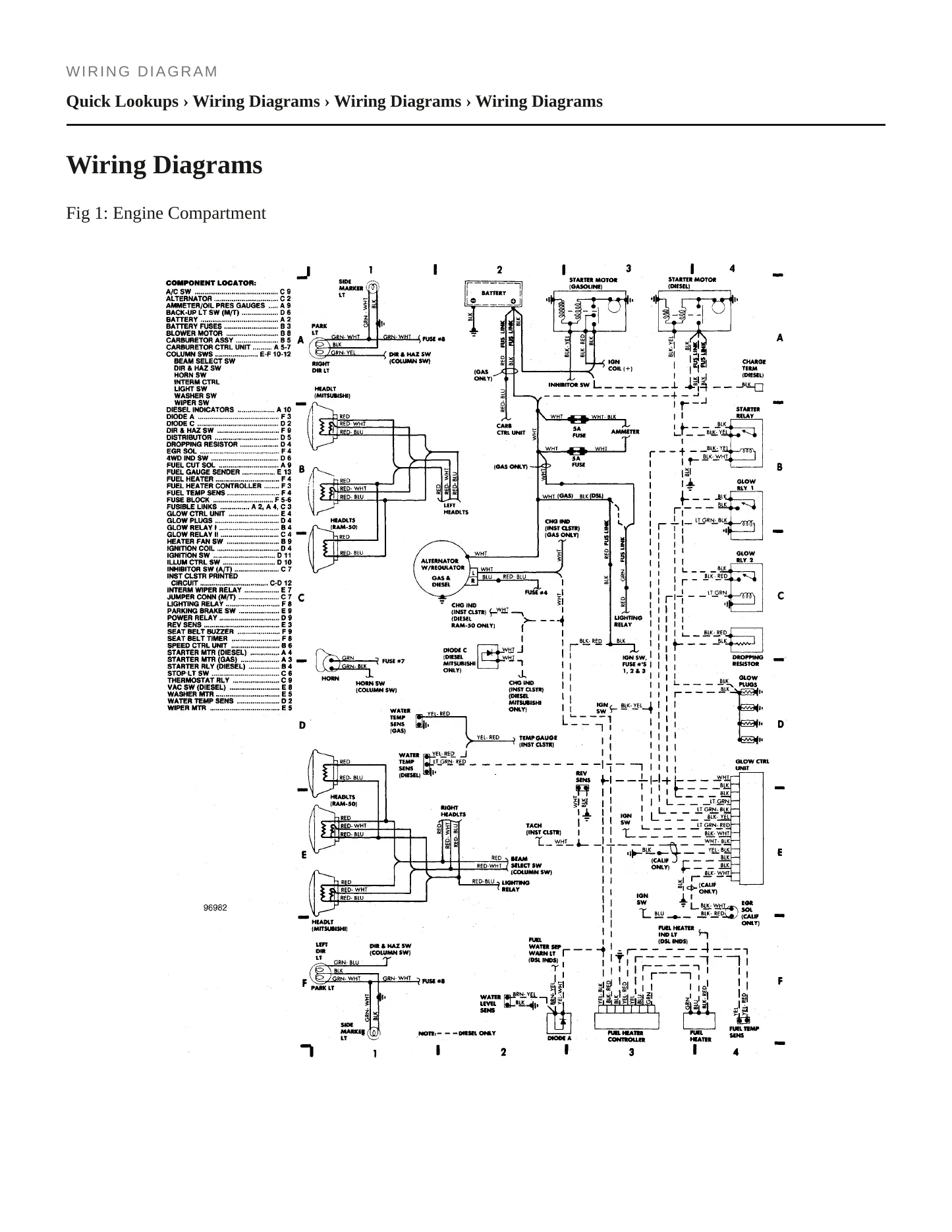 1985 Dodge Ram 50 Service and Repair Manual preview page 5