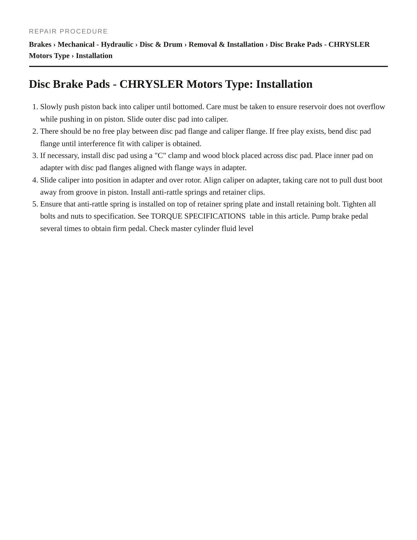 1988 Dodge Dakota Service and Repair Manual preview page 3