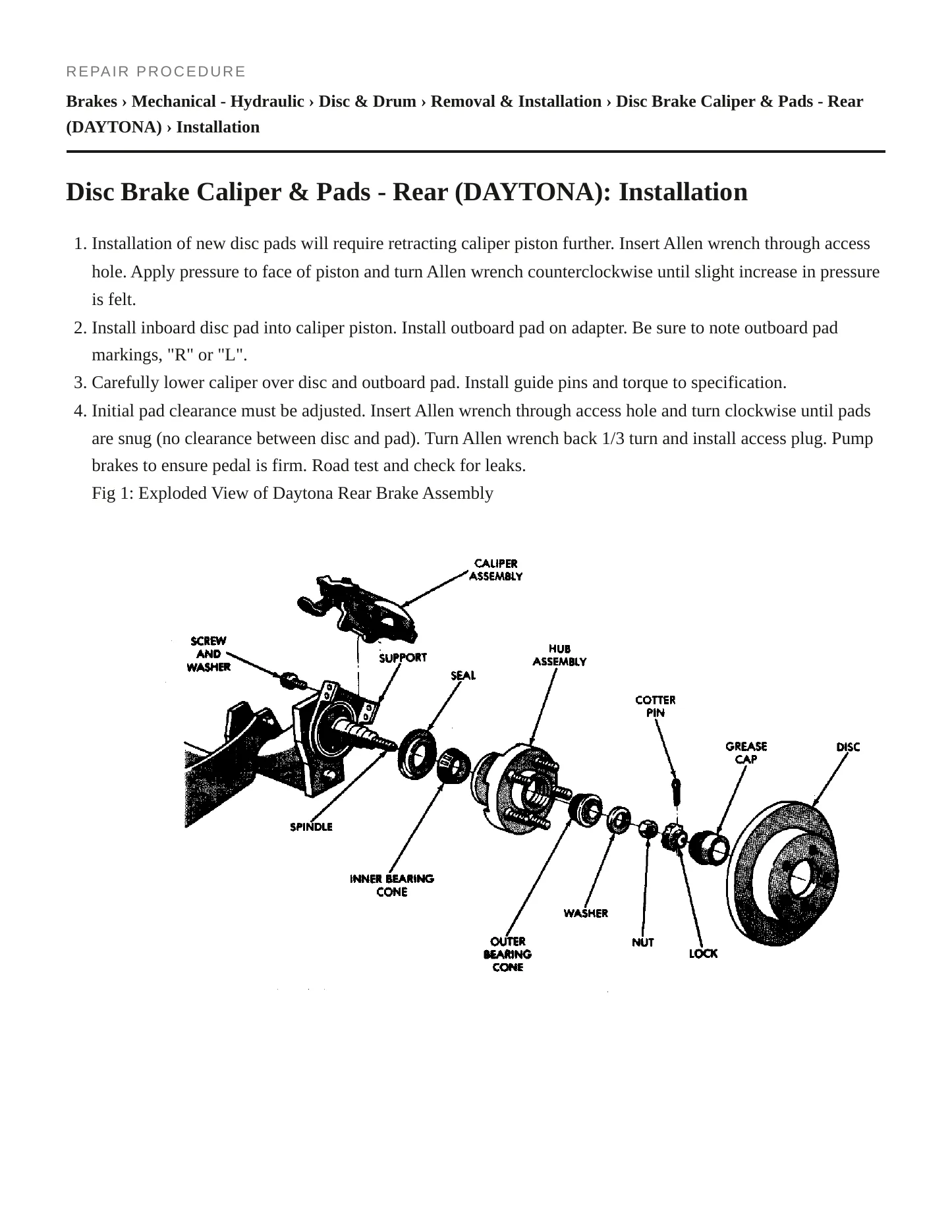 1988 Dodge Dynasty Service and Repair Manual preview page 3