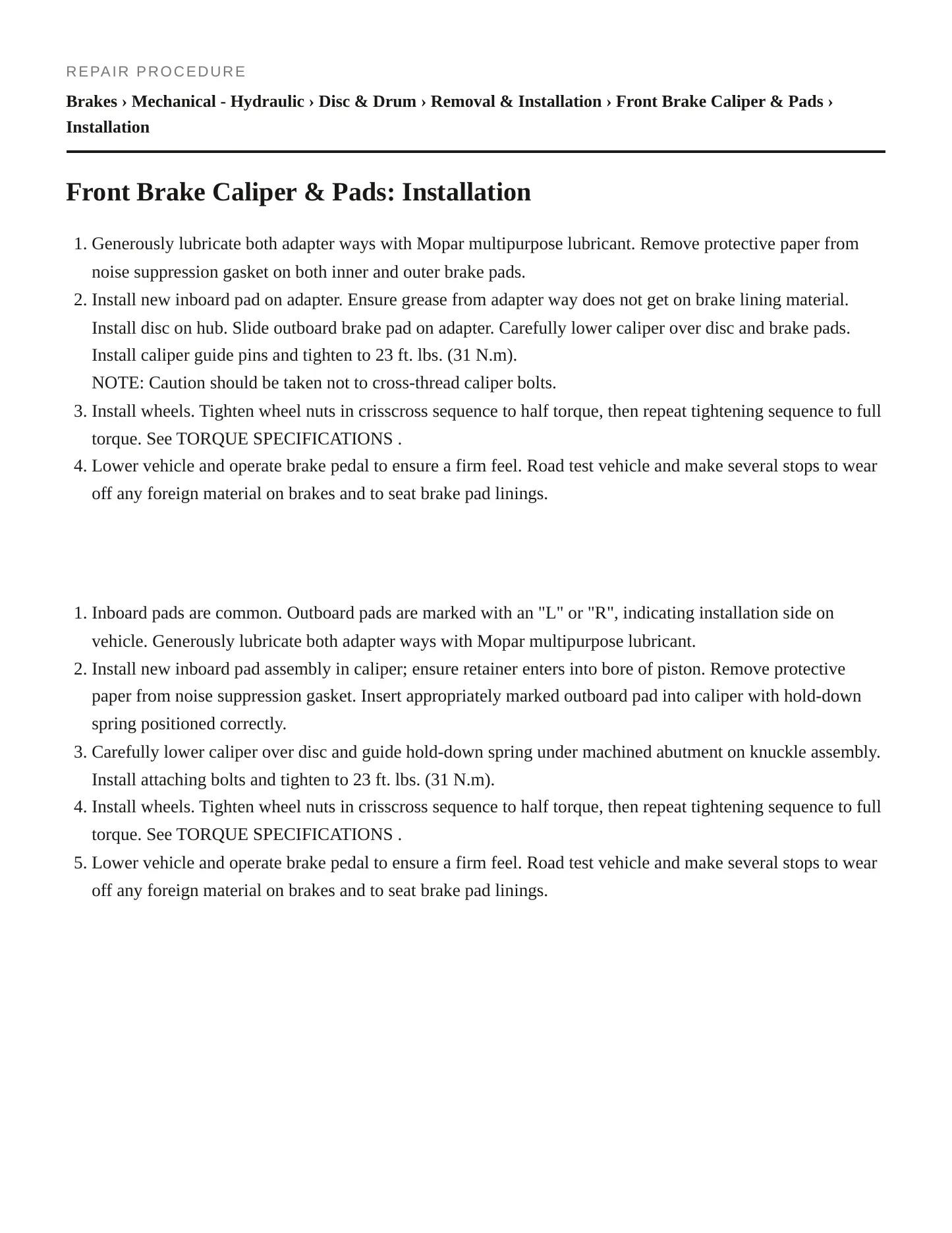 1994 Dodge Shadow Service and Repair Manual preview page 3
