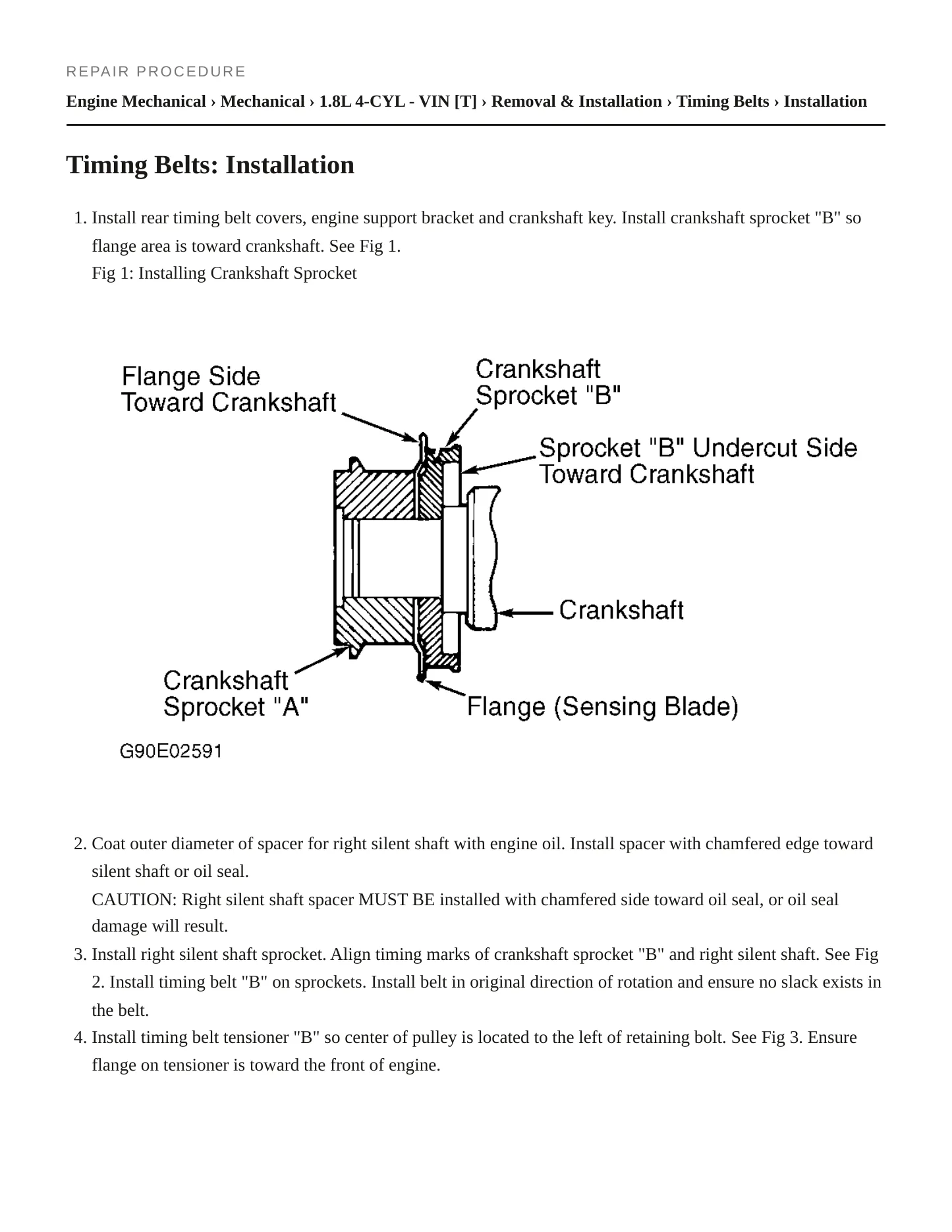 1993 Eagle Talon Service and Repair Manual preview page 3
