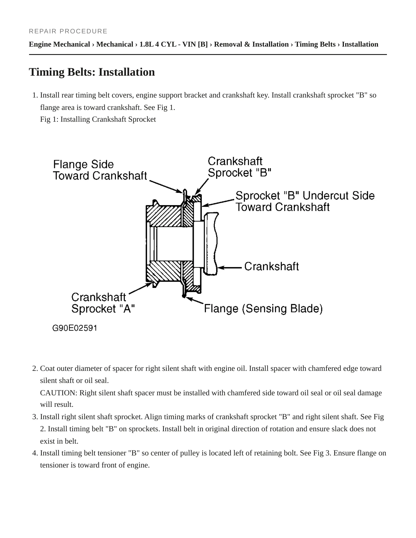 1994 Eagle Talon Service and Repair Manual preview page 3