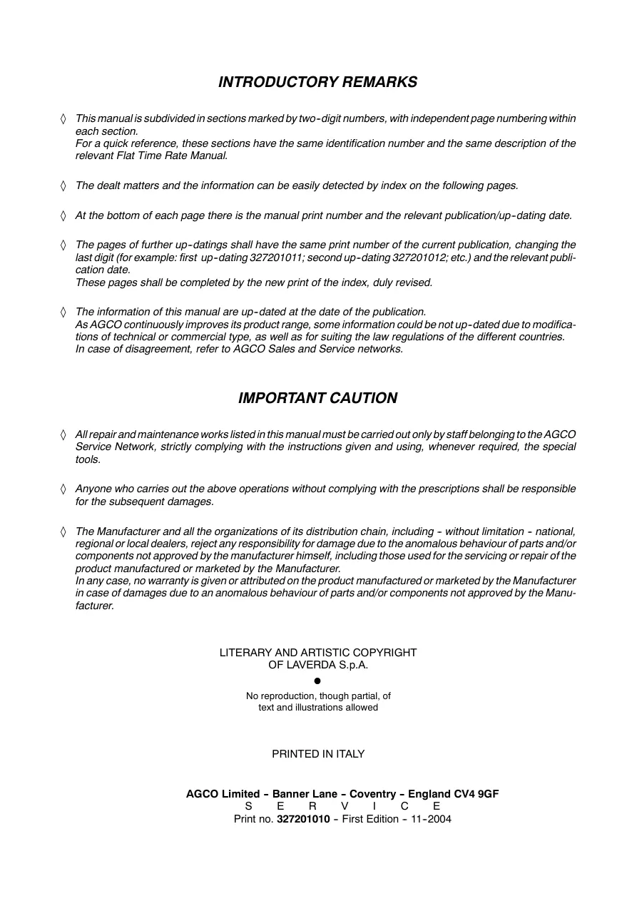 Fendt 5270C 6300C Combine Service & Repair Manual preview page 2