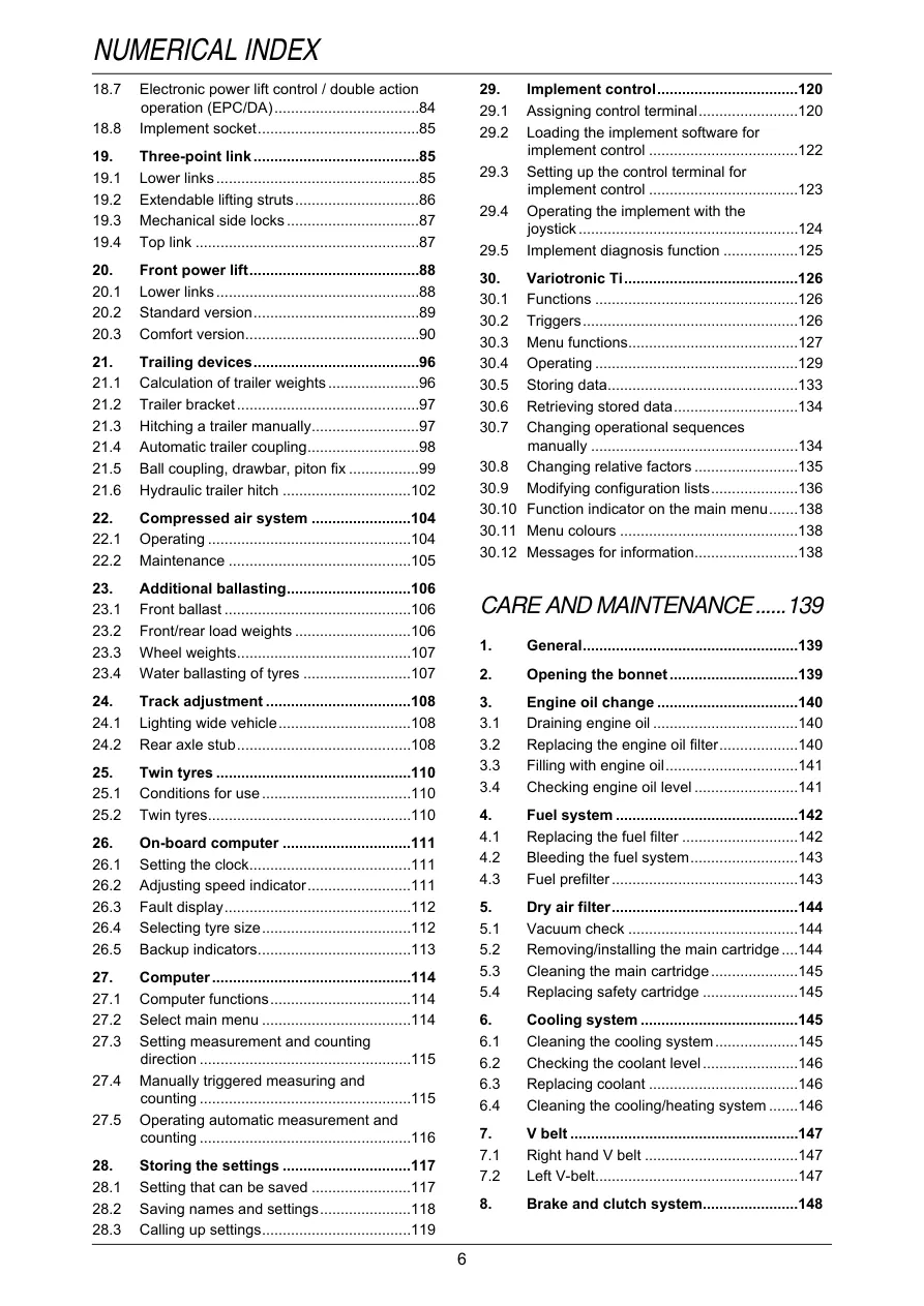 Fendt 916 920 924 926 930 Vario Operating Tractor Service & Repair Manual preview page 6
